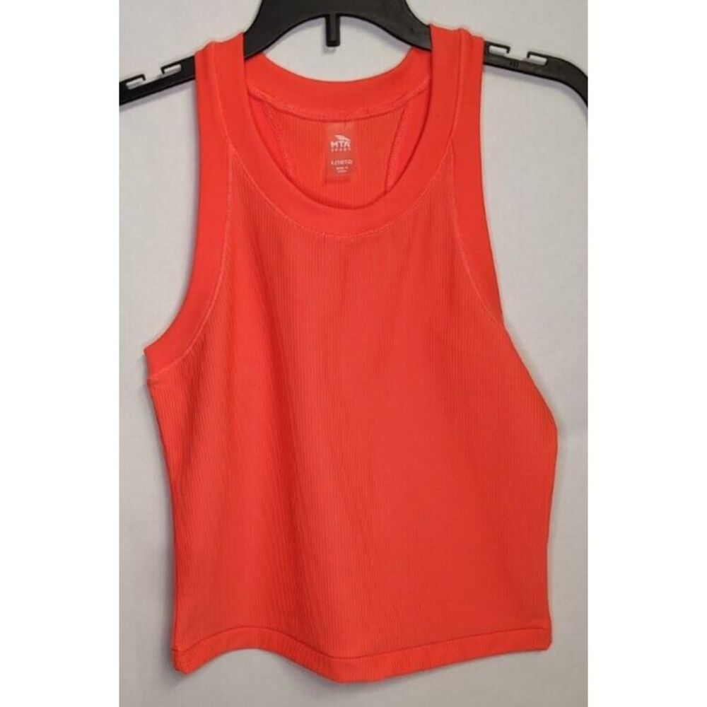 MTA Sport‎ Racerback Tank Neon Pink Orange Recycled Polyester